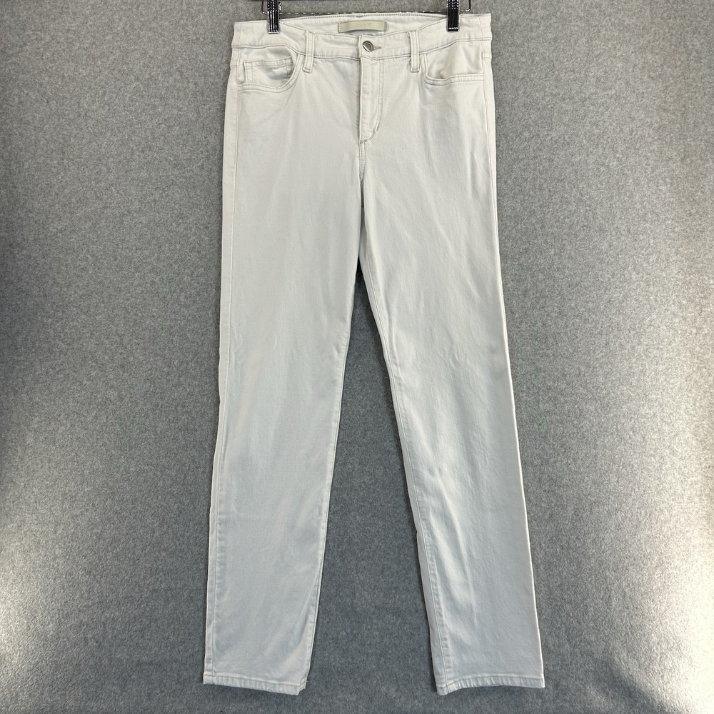 Joes Jeans Straight Ankle White Jeans Classic Denim Pennie Mid Rise Womens Sz 30